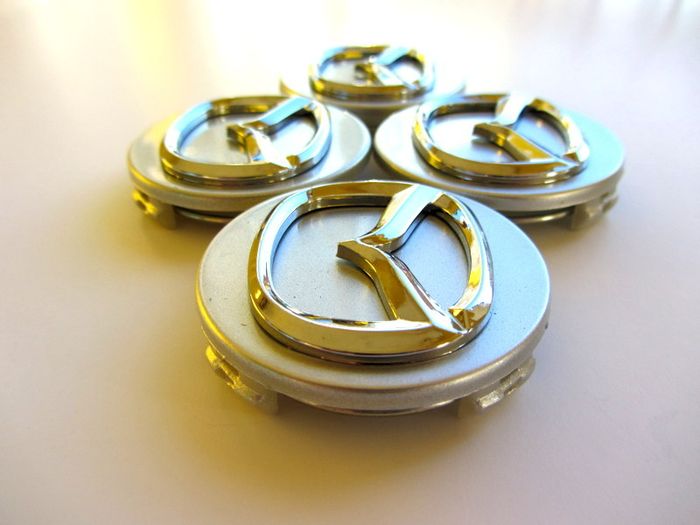 1set 3D Mazda 56mm Alloy Wheel Center Caps cap Hub Cover silver & chrome logo 56