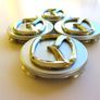 1set 3D Mazda 56mm Alloy Wheel Center Caps cap Hub Cover silver & chrome logo 56 Image 4