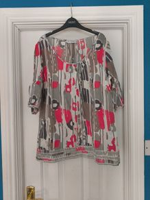 M&S silk cotton mix blouse