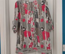 M&S silk cotton mix blouse