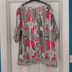 M&S silk cotton mix blouse