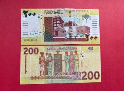 Sudan  200 Pounds  2019. Pick 79 ( Uncirculated )