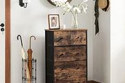 Chest of Drawers Storage Cabinet 5 rustic brown