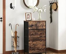 Chest of Drawers Storage Cabinet 5 rustic brown