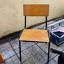 Wooden/metal chair Image 2
