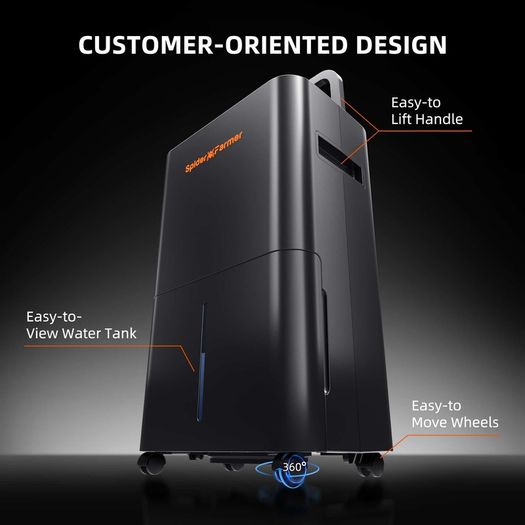 Spider Farmer 32-pint dehumidifier, grow tent, EU plug, collection Shankill