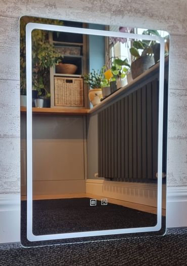 LED Bathroom Mirror Ensuite 50x70cm Vanity Dual LED Antifog