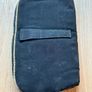 Vintage Black Clutch Purse / Evening Bag with Petite Point Flowers Image 2