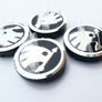 1set (4caps) Black Chrome logo SKODA Octavia Superb Fabia Yeti wheel center cap 5JA601151A 56mm caps Image 6
