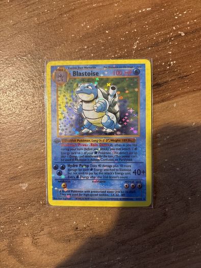 Blastoise Pokemon Card 1st Edition