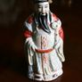 Vintage Asian Man Porcelain Figurine  Hand Painted Image 2