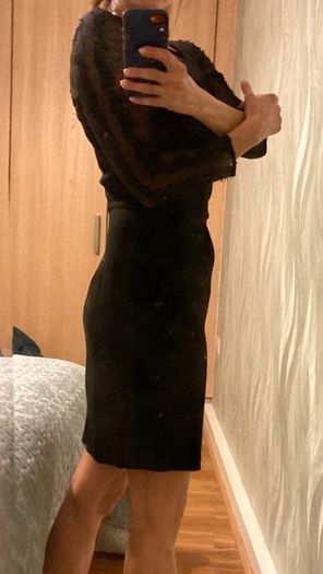 Sandro black dress size 2 - uk 10. Great cond