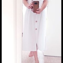 Zara White Dress - S