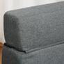 Convertible Floor Sofa Bed Recliner Fabric Upholstered Sleeper Lounge Futon with Pillow for Living Room, Grey (FREE SHIPPING) Image 9
