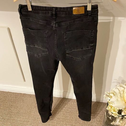 Boys Black Ripped Skinny Jeans