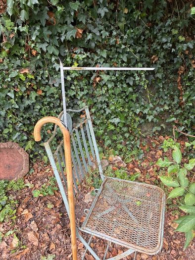 Bamboo horse measuring walking stick