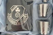 shamrock rovers whiskey hip flask