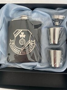 shamrock rovers whiskey hip flask