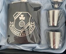 shamrock rovers whiskey hip flask