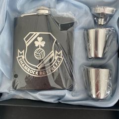 shamrock rovers whiskey hip flask