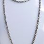 Vintage heavy, long Squared Link Sterling Silver 925 Chain length 28" - 18,7g Image 2