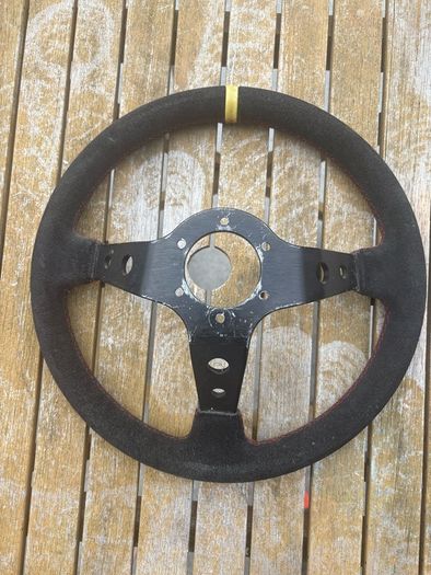 Motor racing suede steering wheels X2