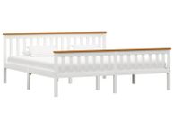 main image for ad Bed Frame White Solid Pinewood 6FT Super King
