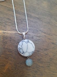Stone Drop Pendant and Chain