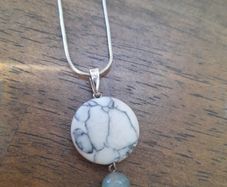 Stone Drop Pendant and Chain