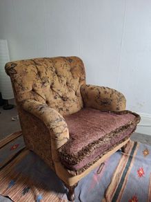 Vintage Upholstered Armchair