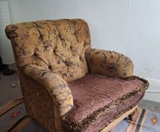 Vintage Upholstered Armchair