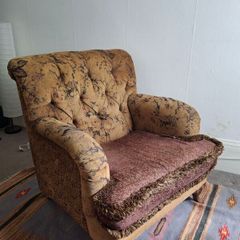 Vintage Upholstered Armchair