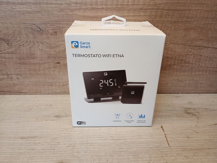Garza - Wireless Wifi Smart Thermostat for Boiler and Heater, Programmable, Touchscreen, WiFi 2.4GHz, Remote Control via App and Alexa/Google Voice, Colour Black