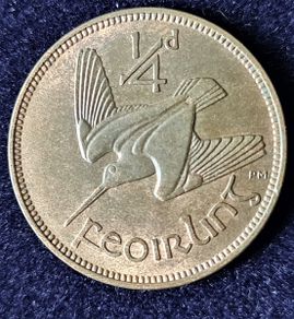 Ireland 1937 1/4d farthing excellent uncirculated coin