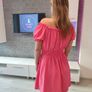 Off Shoulder Ruched Bust Puff Sleeve Dress Image 5