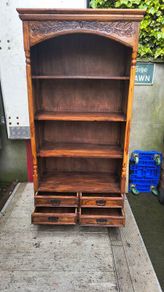 Solid wood bookcase