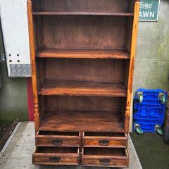 Solid wood bookcase