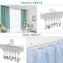 Curtain Rail for Bay Window Flexible Ceiling Curtain Track 3M/9.8Ft Curtain Rails and Fittings Curved Wall Mount for Room Divider Image 2