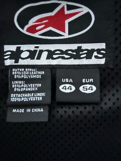 Alpinestars leather motorbike jacket