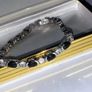 Vintage Sterling Silver Gemset Line Bracelet Image 7