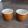 Hornsea Vintage Pottery Saffron Egg Cups Image 4