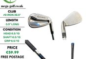 Taylormade Speedblade #9 Iron 39.5 Degree / Speedblade 85G Regular