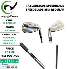 Taylormade Speedblade #9 Iron 39.5 Degree / Speedblade 85G Regular
