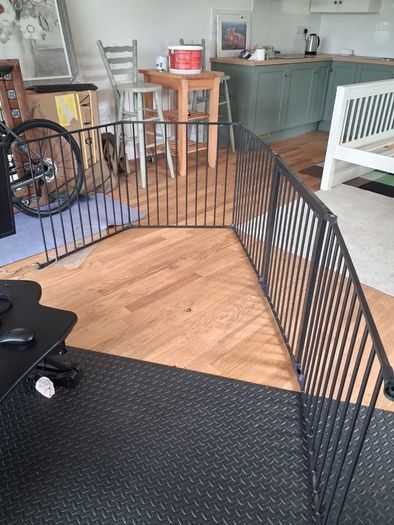 baby partition with gate
