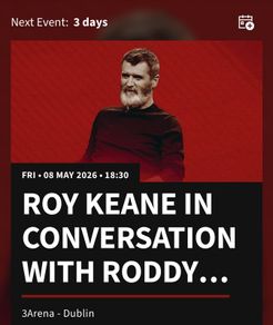 Roy Keane Tickets