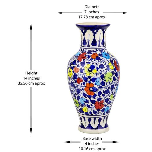 Handmade and Hand Painted Ceramic Flower Vase | Warehouse Clearance | Massive Discount | Bargain price