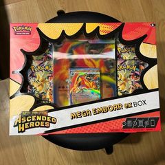 Pokemon Mega Evolution Ascended Heroes Mega Meganium ex, Mega Emboar ex, and Mega Feraligatr ex Boxes