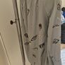 Blue/grey feather print off shoulders long sleeve blouse size UK18/20 EU46/48 Postage included Image 3