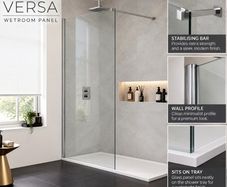 Merlyn chrome wetroom panels see below for prices