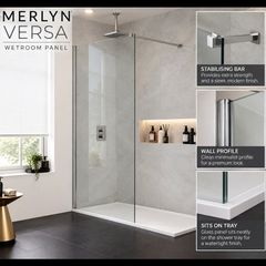 Merlyn chrome wetroom panels see below for prices